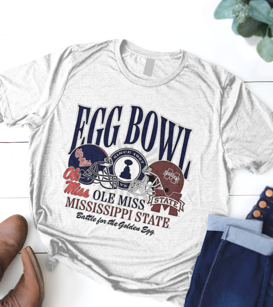 Ole Miss Vs Mississippi State Egg Bowl Rivalry Battle For The Golden Egg T-Shirt