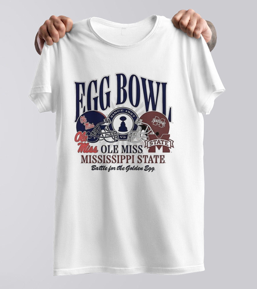 Ole Miss Vs Mississippi State Egg Bowl Rivalry Battle For The Golden Egg T-Shirt
