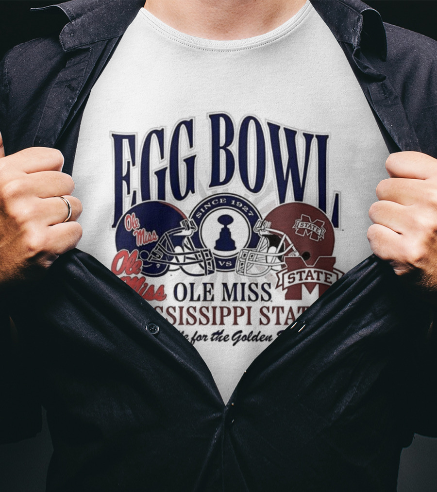 Ole Miss Vs Mississippi State Egg Bowl Rivalry Battle For The Golden Egg T-Shirt
