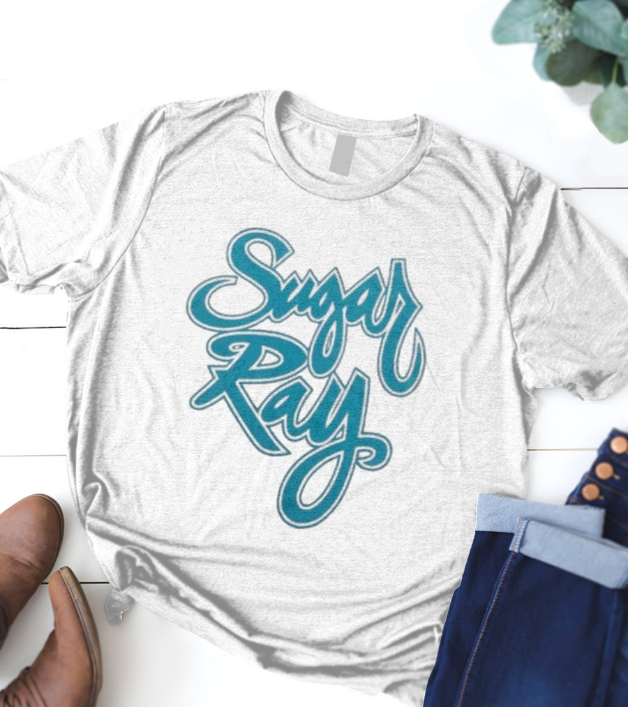 Sugar Ray Retro Blue Script Emblem T-Shirt