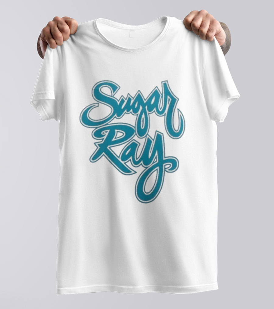 Sugar Ray Retro Blue Script Emblem T-Shirt