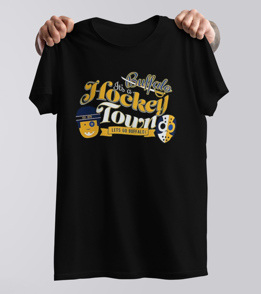 Buffalo Hockey Town Let's Go Buffalo Est. 1970 T-Shirt