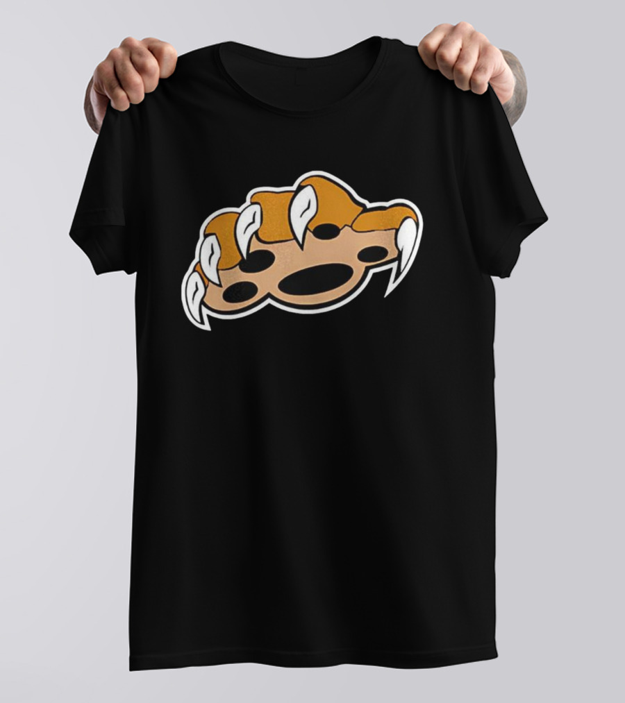 Cat Paw Swipe Claw Scratch Icon Graphic T-Shirt