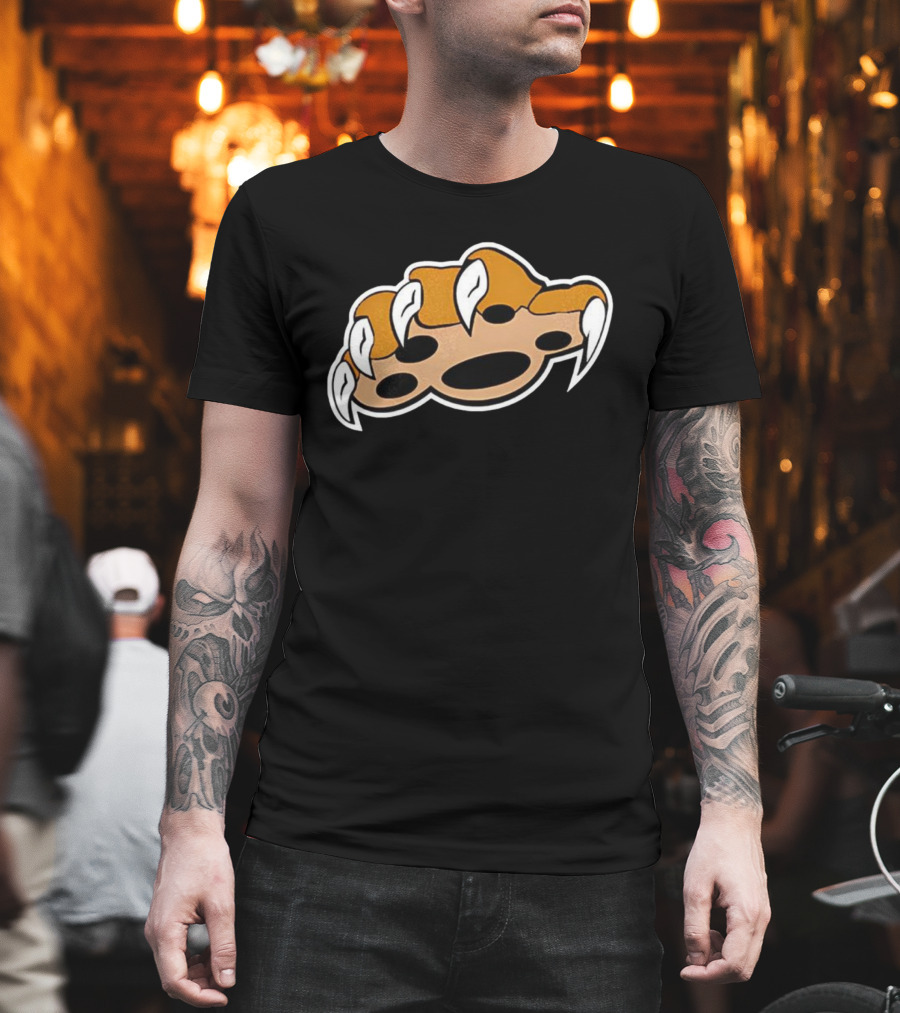 Cat Paw Swipe Claw Scratch Icon Graphic T-Shirt