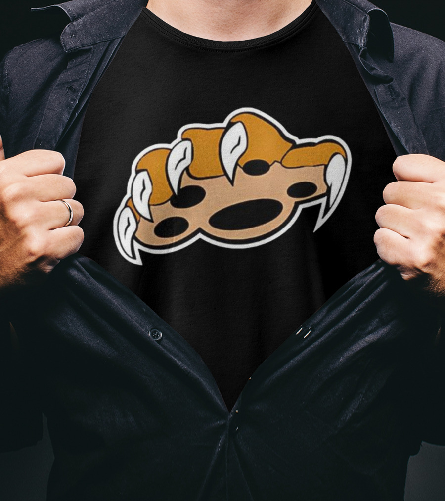 Cat Paw Swipe Claw Scratch Icon Graphic T-Shirt