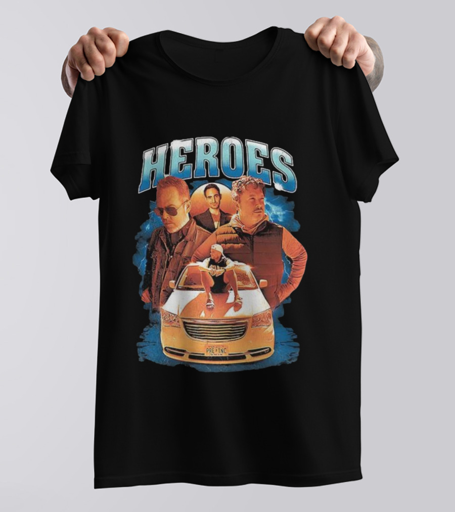 Heroes Pre-Inc Car Scene Trio T-Shirt