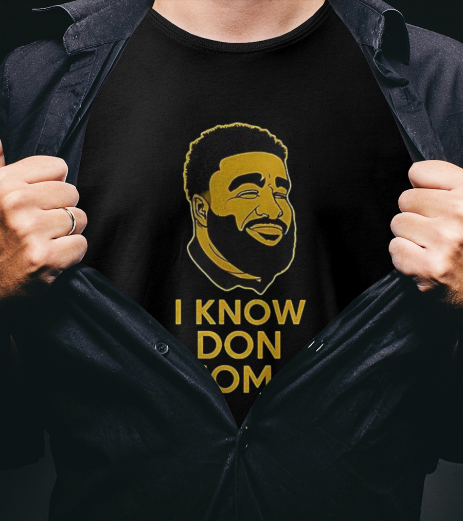 I Know Don Thomas Black And Yellow Portrait T-Shirt
