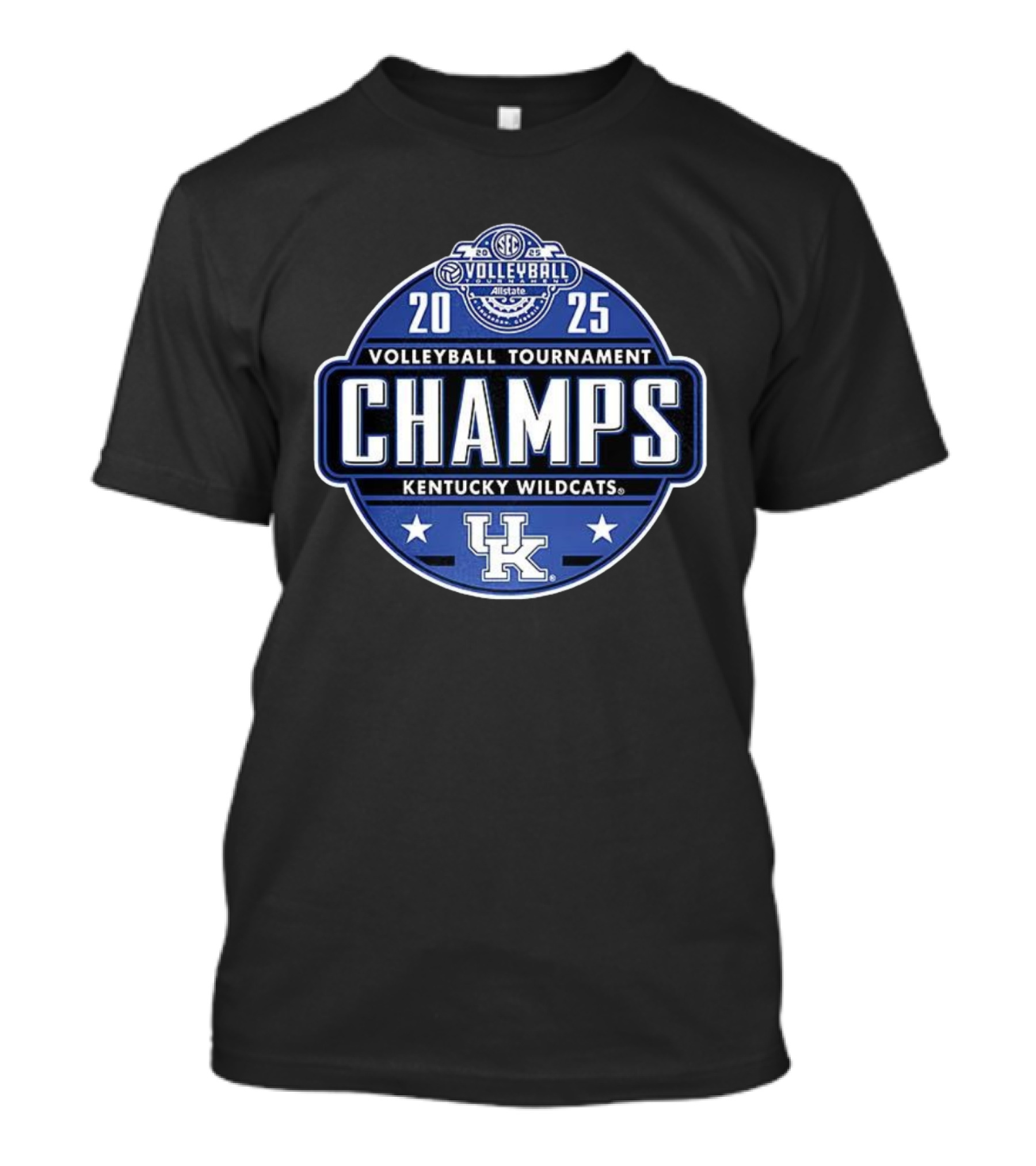 Kentucky Wildcats SEC Volleyball Tournament Champs 2025 UK Logo T-Shirt