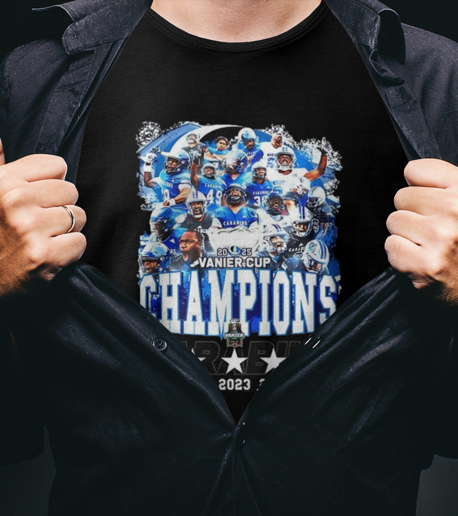 Montréal Carabins 2025 Vanier Cup Champions Player Collage T-Shirt
