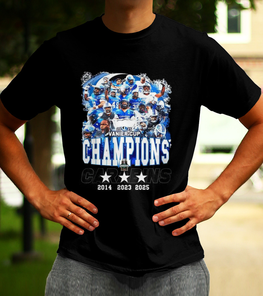 Montréal Carabins 2025 Vanier Cup Champions Player Collage T-Shirt