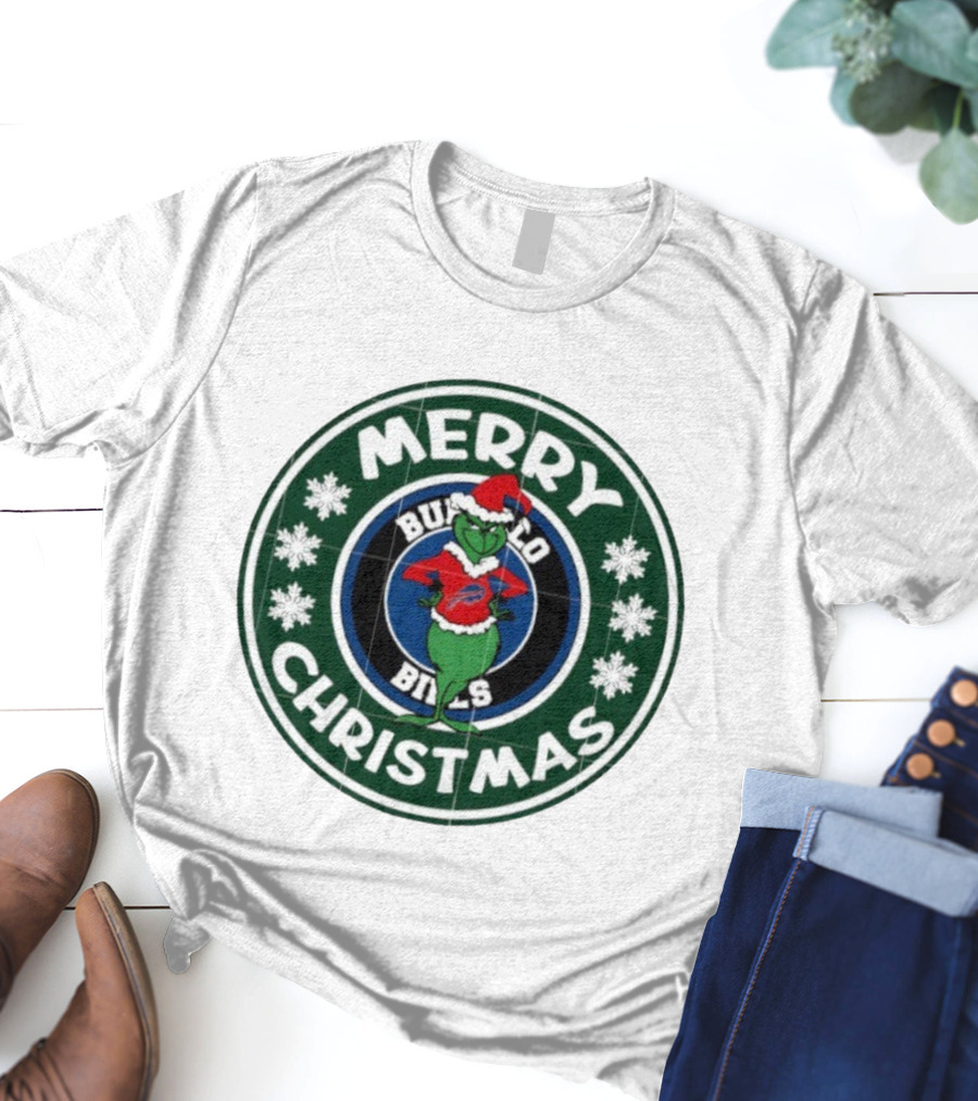 Buffalo Bills Merry Christmas Grinch T-Shirt