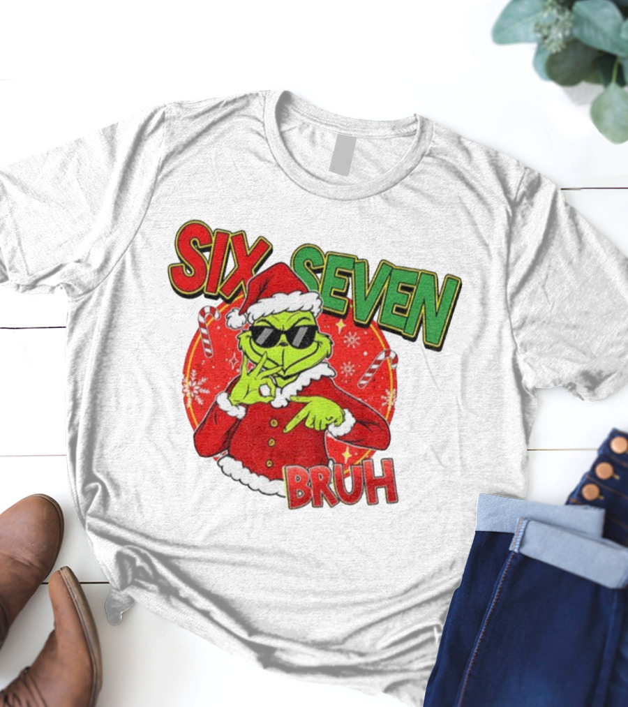Grinch Santa Bruh Six Seven Christmas T-Shirt