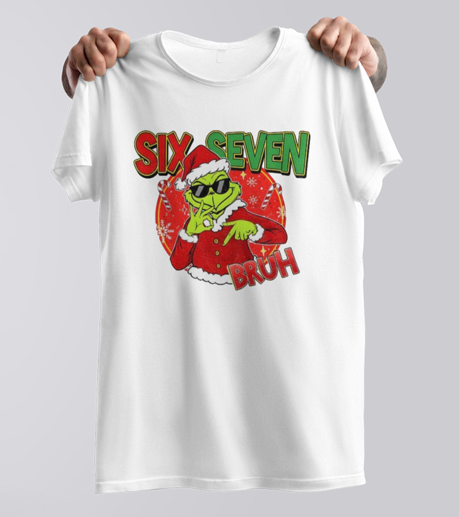 Grinch Santa Bruh Six Seven Christmas T-Shirt