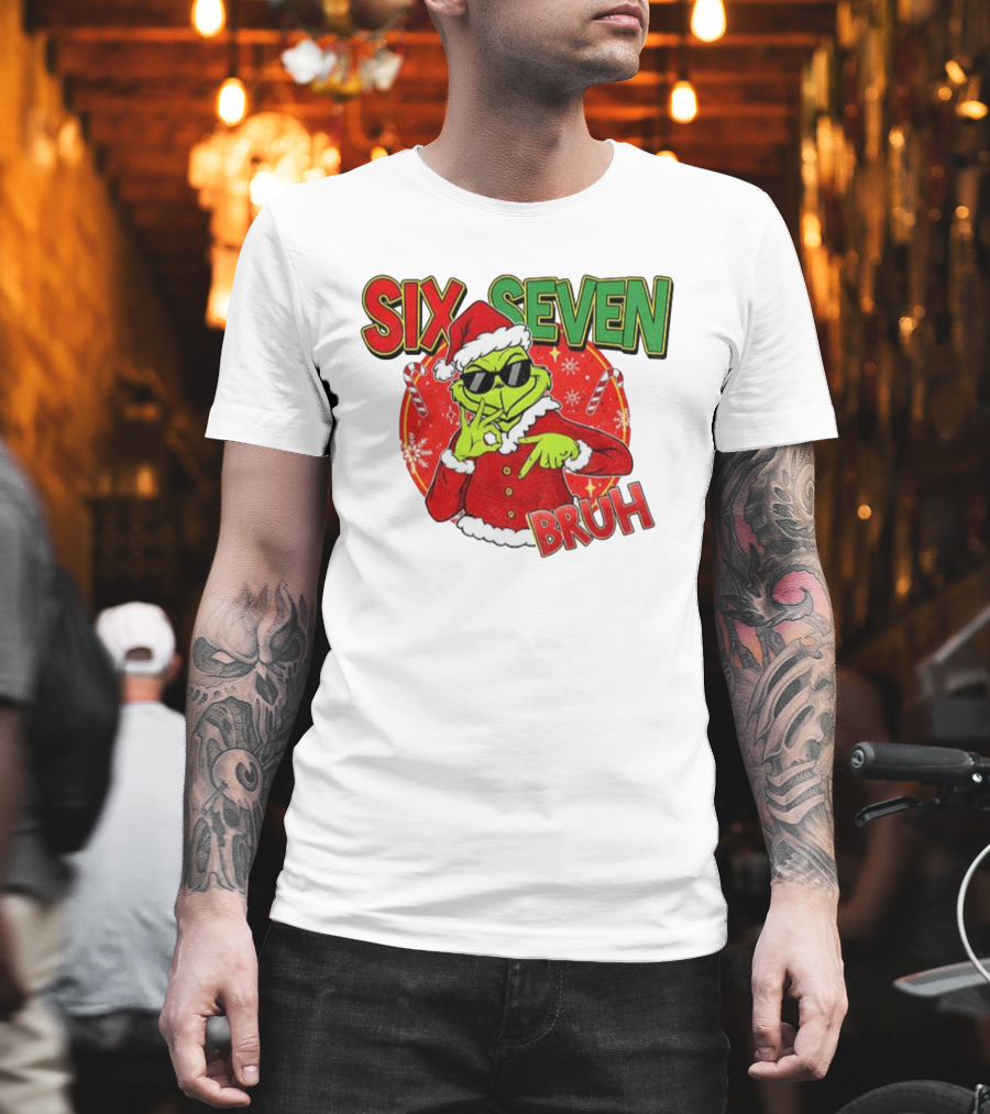 Grinch Santa Bruh Six Seven Christmas T-Shirt
