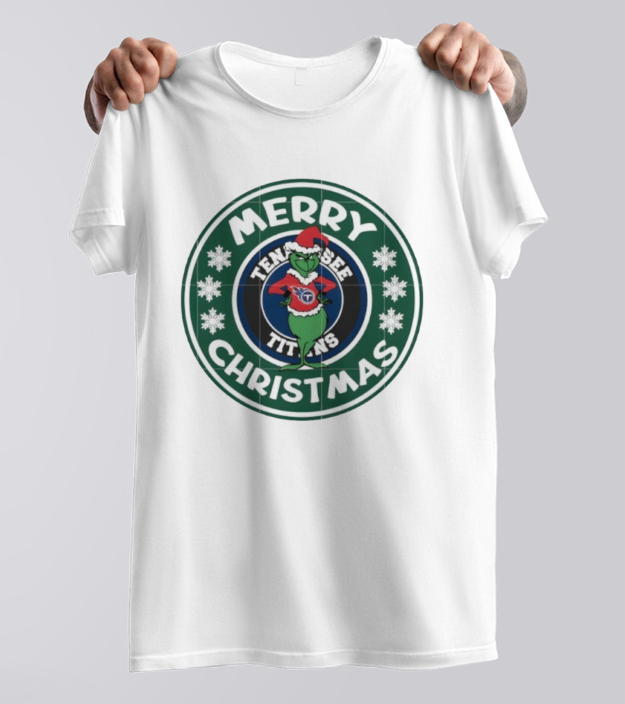 Merry Christmas Grinch Tennessee Titans Holiday T-Shirt