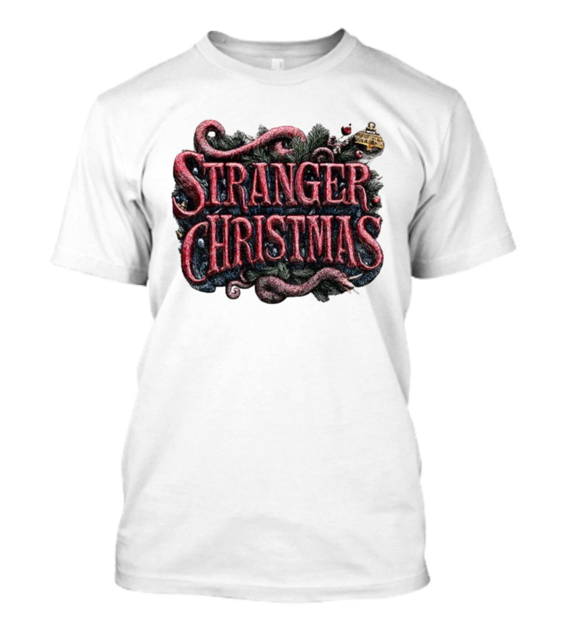 Stranger Things Merry Christmas 2025 Stranger Christmas Theme T-Shirt