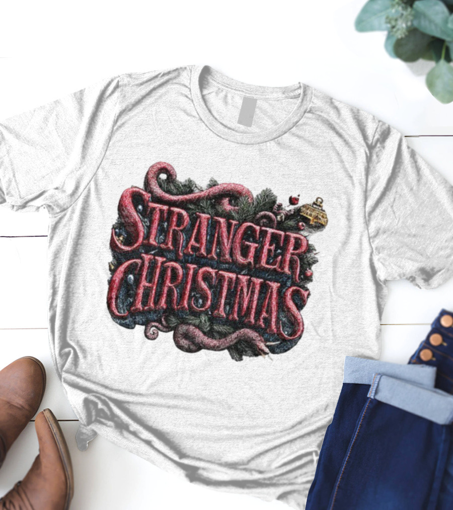 Stranger Things Merry Christmas 2025 Stranger Christmas Theme T-Shirt