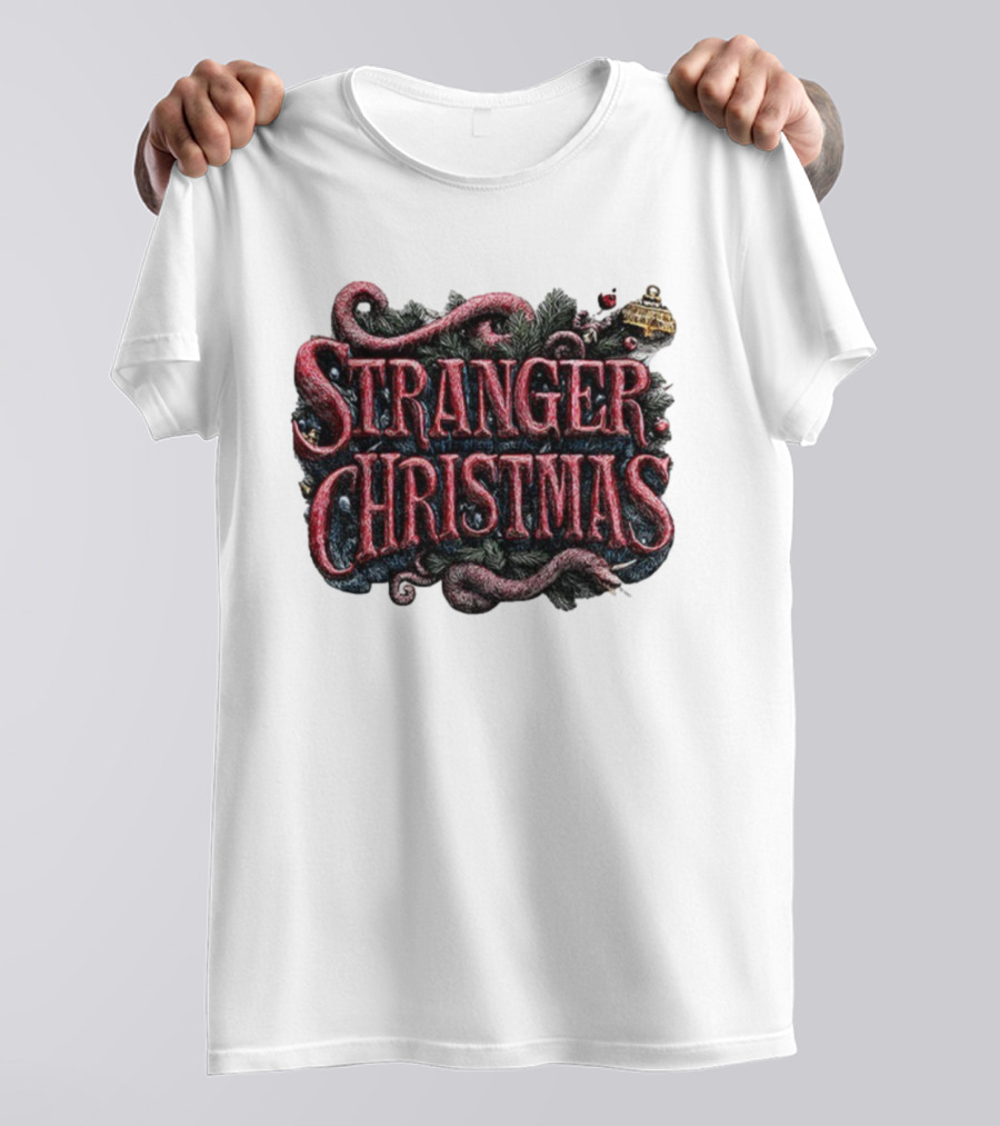 Stranger Things Merry Christmas 2025 Stranger Christmas Theme T-Shirt