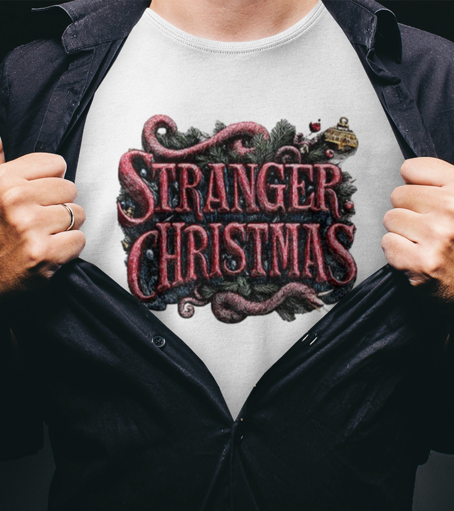 Stranger Things Merry Christmas 2025 Stranger Christmas Theme T-Shirt