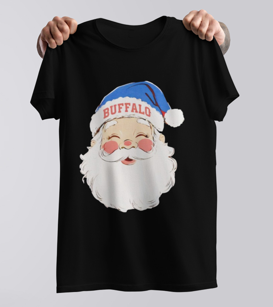 Buffalo Bills Merry Christmas Santa 2025 T-Shirt