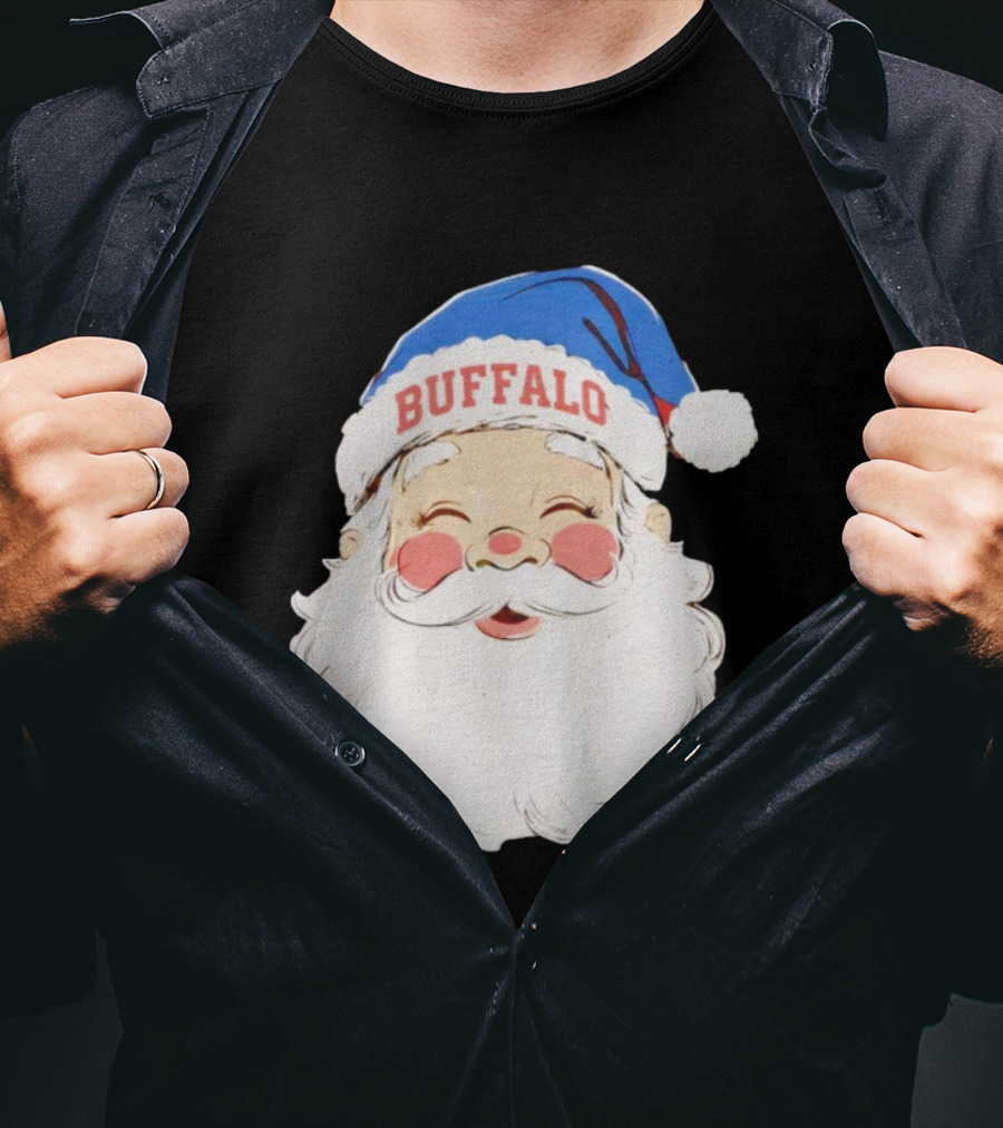 Buffalo Bills Merry Christmas Santa 2025 T-Shirt