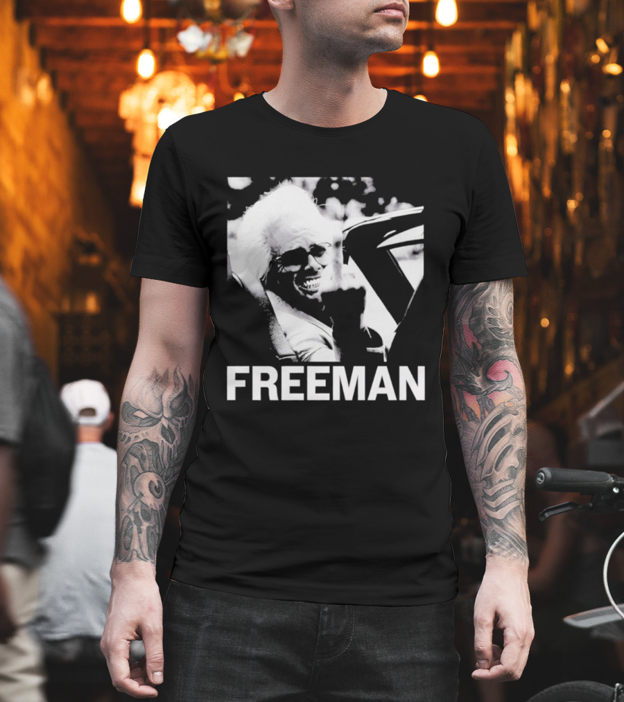 FREEMAN Smiling Iconic Black And White Face T-Shirt
