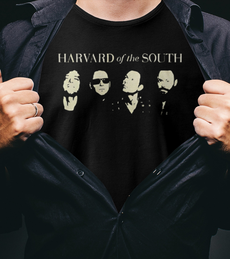 Harvard Of The South Faces Members Silhouette Design T-Shirt