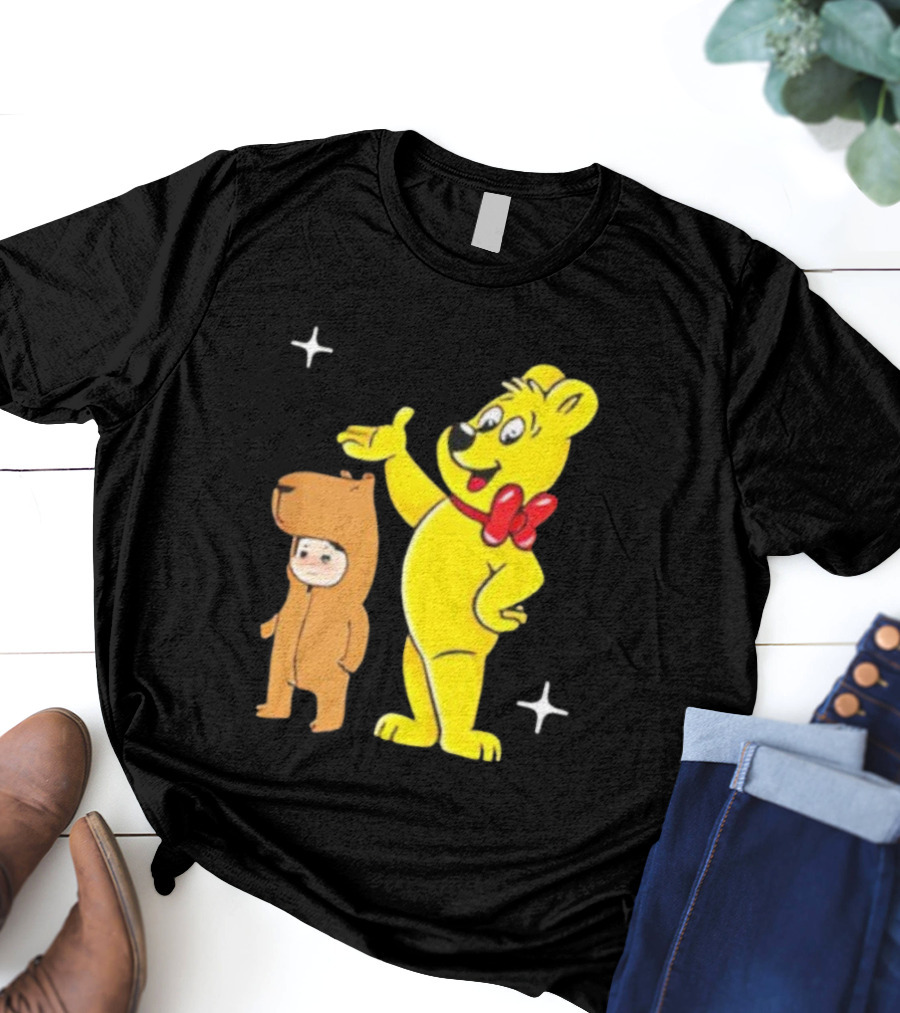 Jennie Haribo Goldbear Mascot Cute Character Design T-Shirt