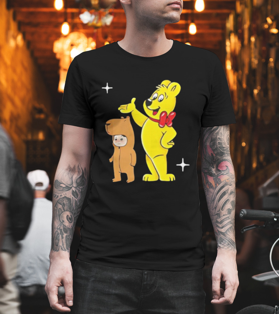 Jennie Haribo Goldbear Mascot Cute Character Design T-Shirt
