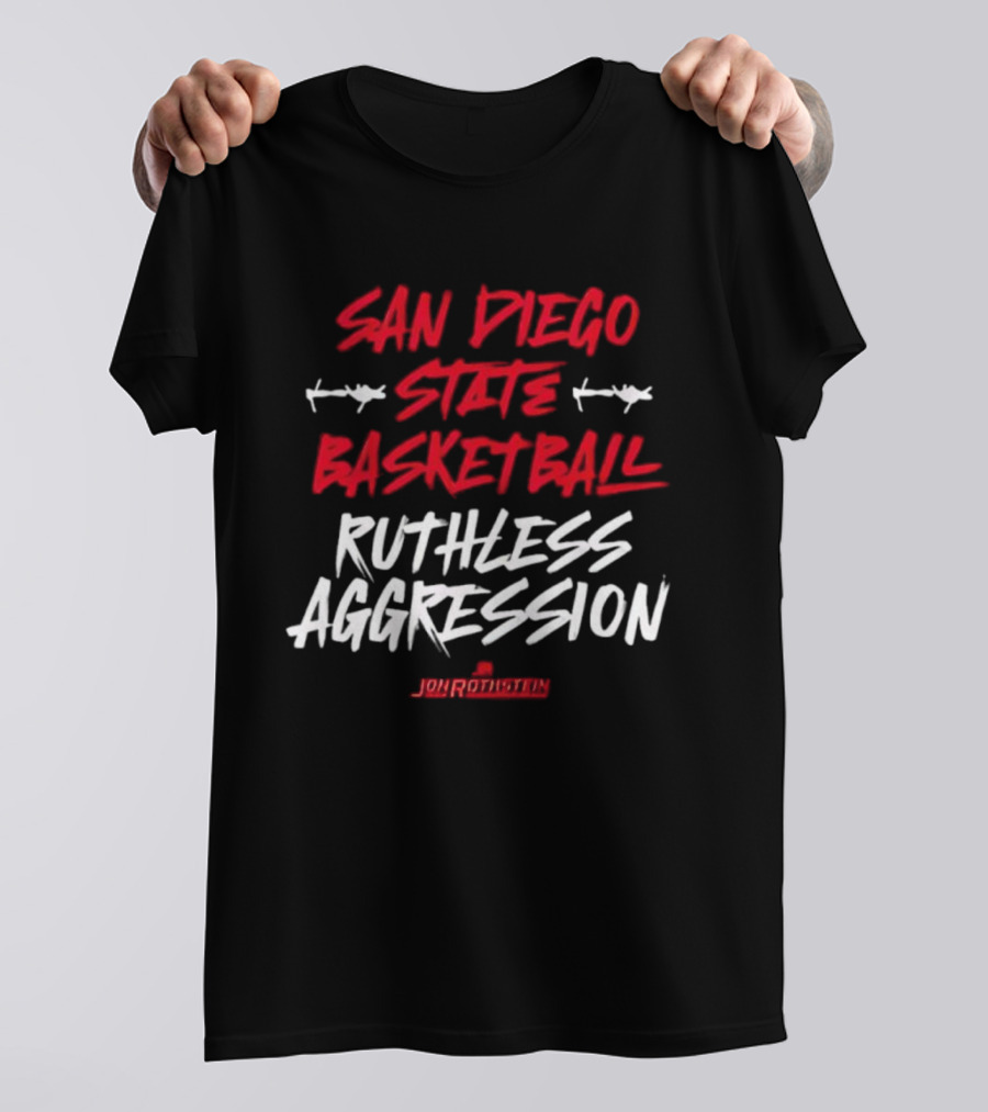 San Diego State Basketball Ruthless Aggression Jourokutin T-Shirt