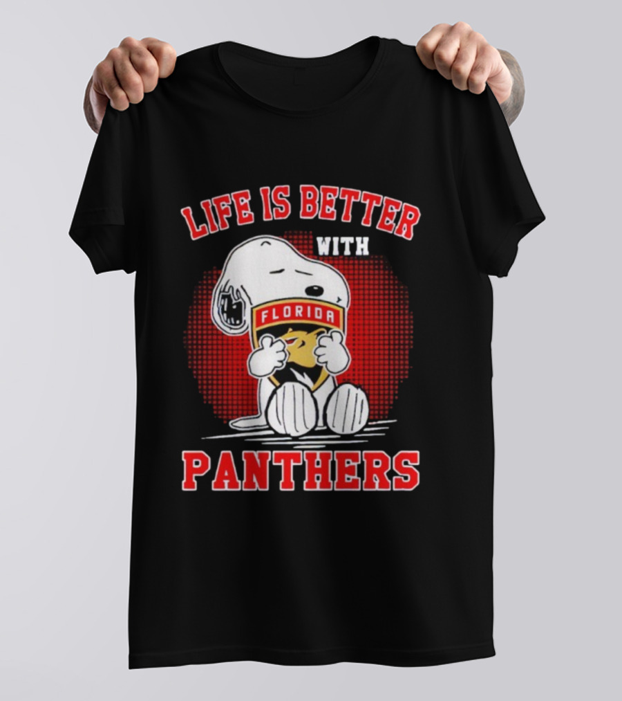 Snoopy Life Is Better With Florida Panthers T-Shirt