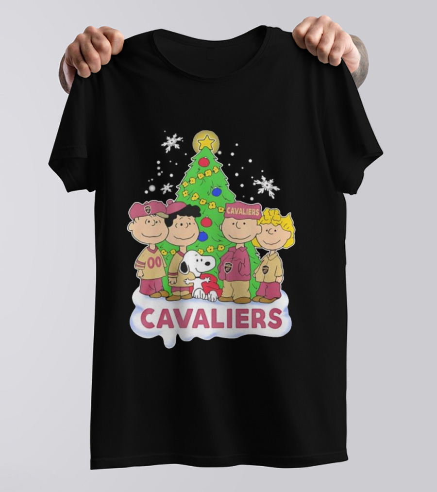 Peanuts Cavaliers Christmas Tree Snoopy And Friends T-Shirt