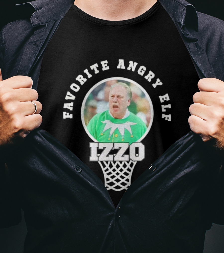 Favorite Angry Elf Izzo Basketball Coach Green Outfit T-Shirt