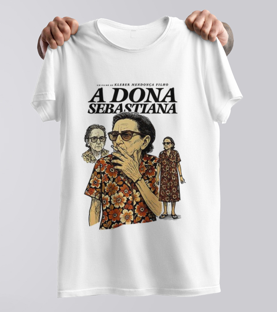 Dona Sebastiana Kleber Mendonça Filho Film Floral Attire T-Shirt