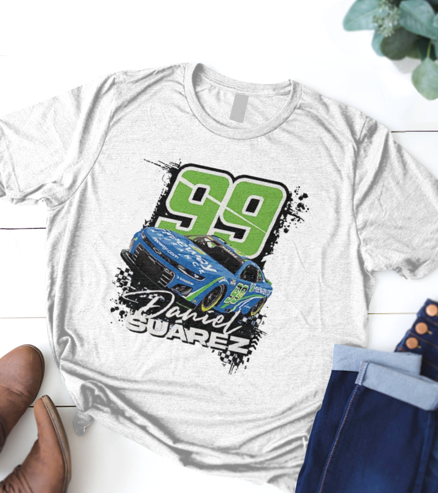 Daniel Suárez Number 99 Freeway Insurance Trackhouse Racing Chevrolet Camaro T-Shirt