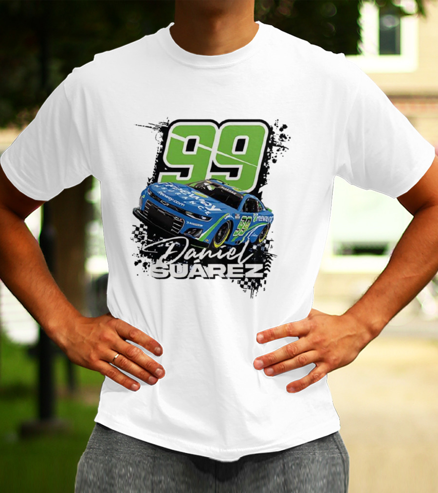 Daniel Suárez Number 99 Freeway Insurance Trackhouse Racing Chevrolet Camaro T-Shirt