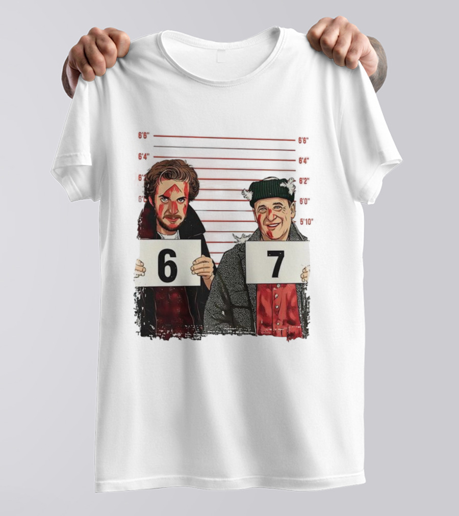 Harry And Marv Home Alone Shot 6 7 Meme T-Shirt