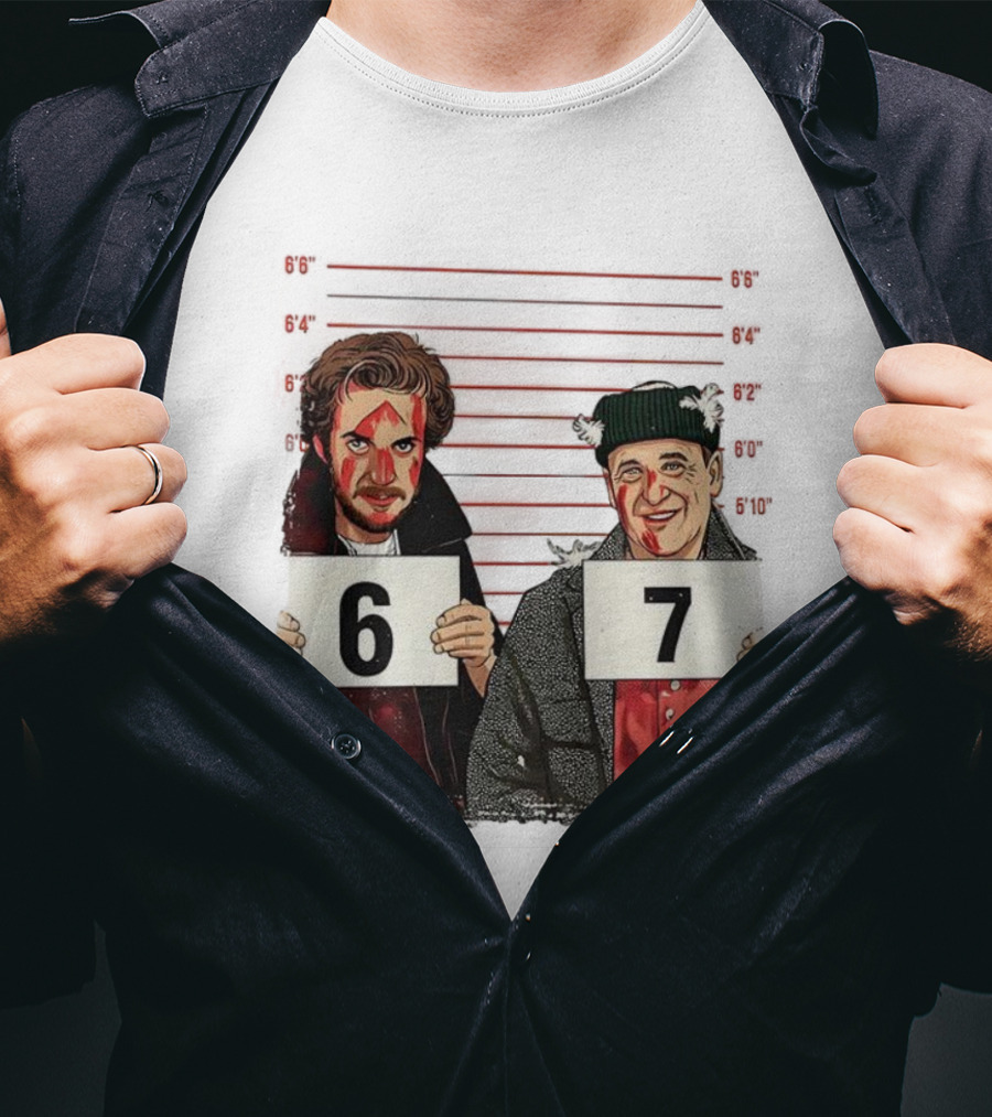 Harry And Marv Home Alone Shot 6 7 Meme T-Shirt