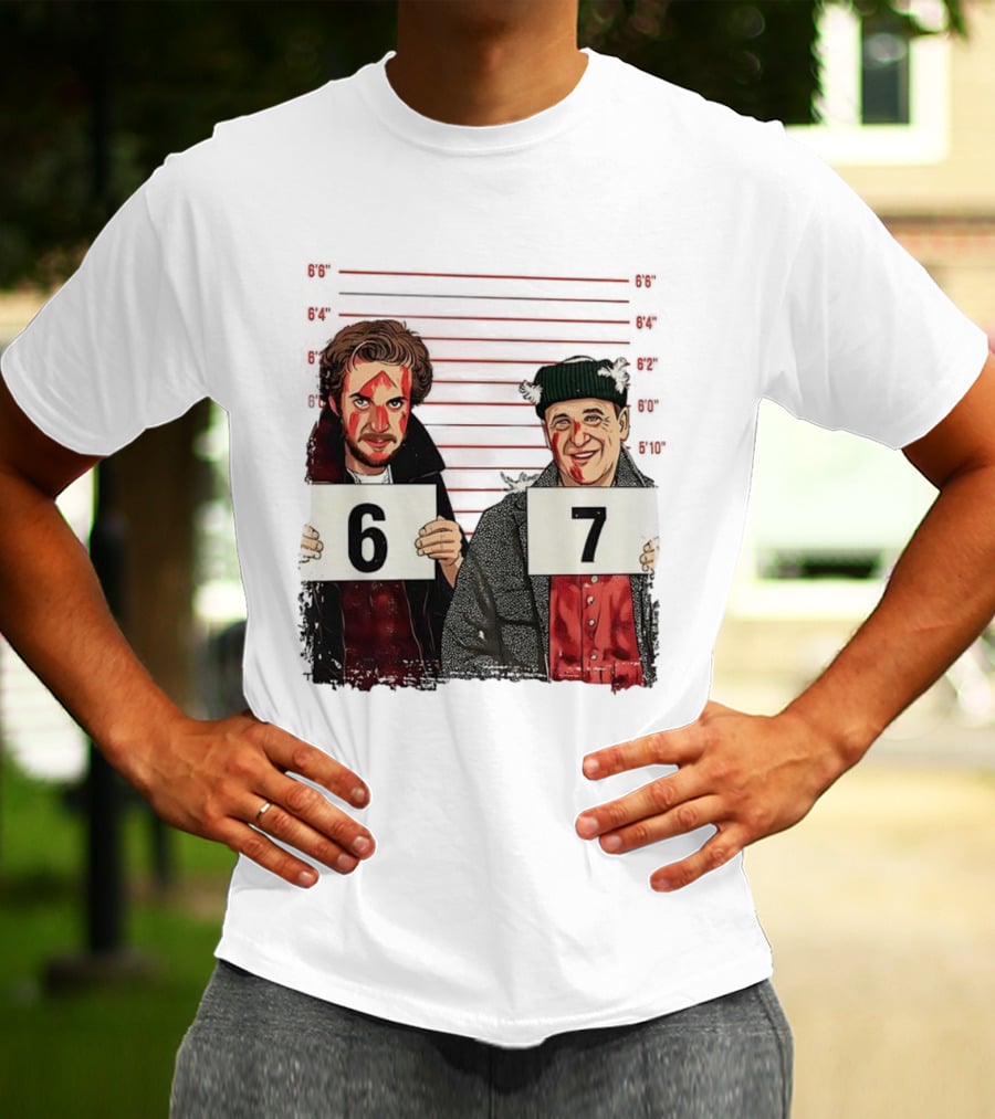 Harry And Marv Home Alone Shot 6 7 Meme T-Shirt