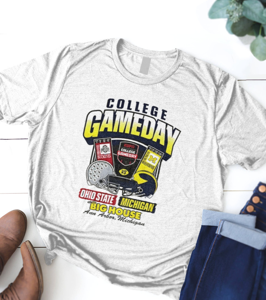 College Gameday ESPN Ohio State Vs Michigan Wolverines Big House T-Shirt