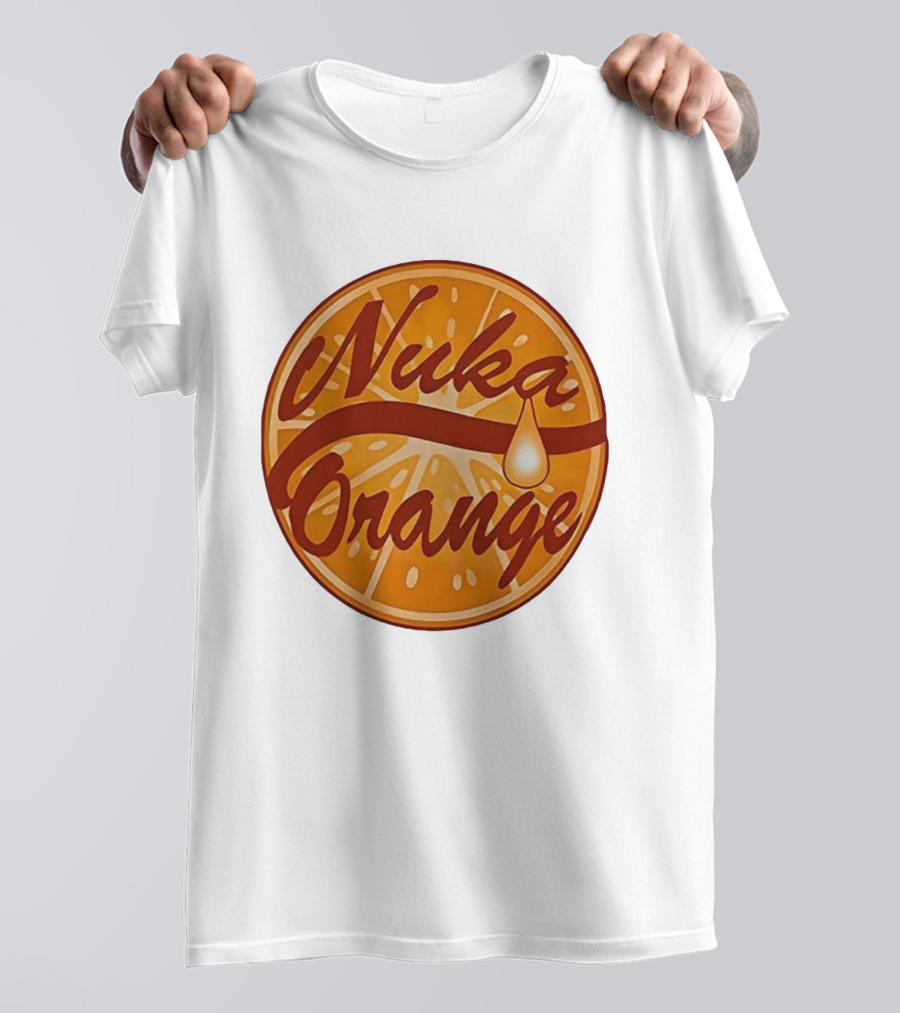 Nuka Orange Vintage Juice Cap Fallout Style Retro Design T-Shirt