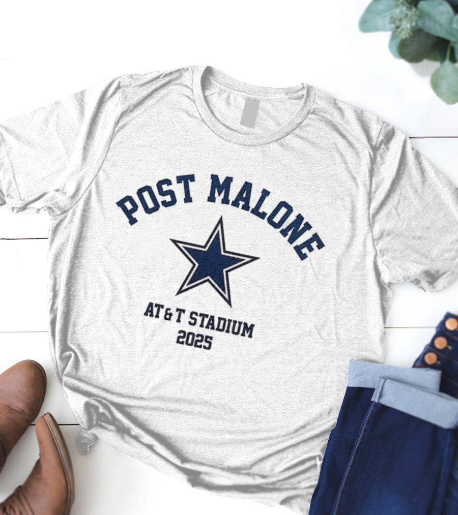 Post Malone AT&T Stadium 2025 Star Event T-Shirt