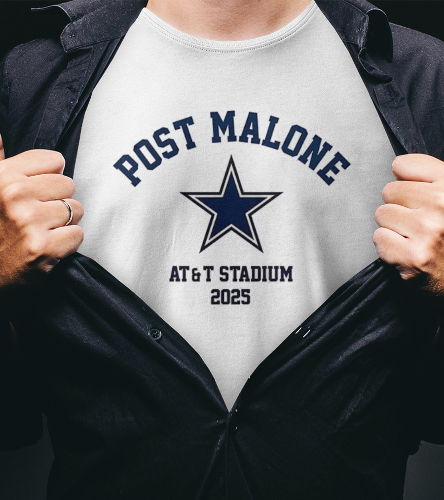 Post Malone AT&T Stadium 2025 Star Event T-Shirt