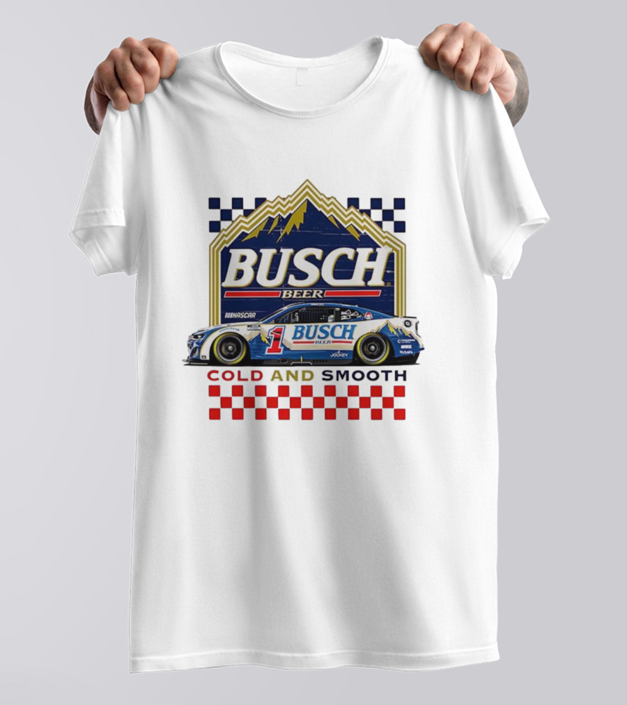 Busch Beer NASCAR Ross Chastain Trackhouse Racing Number 1 Cold And Smooth T-Shirt