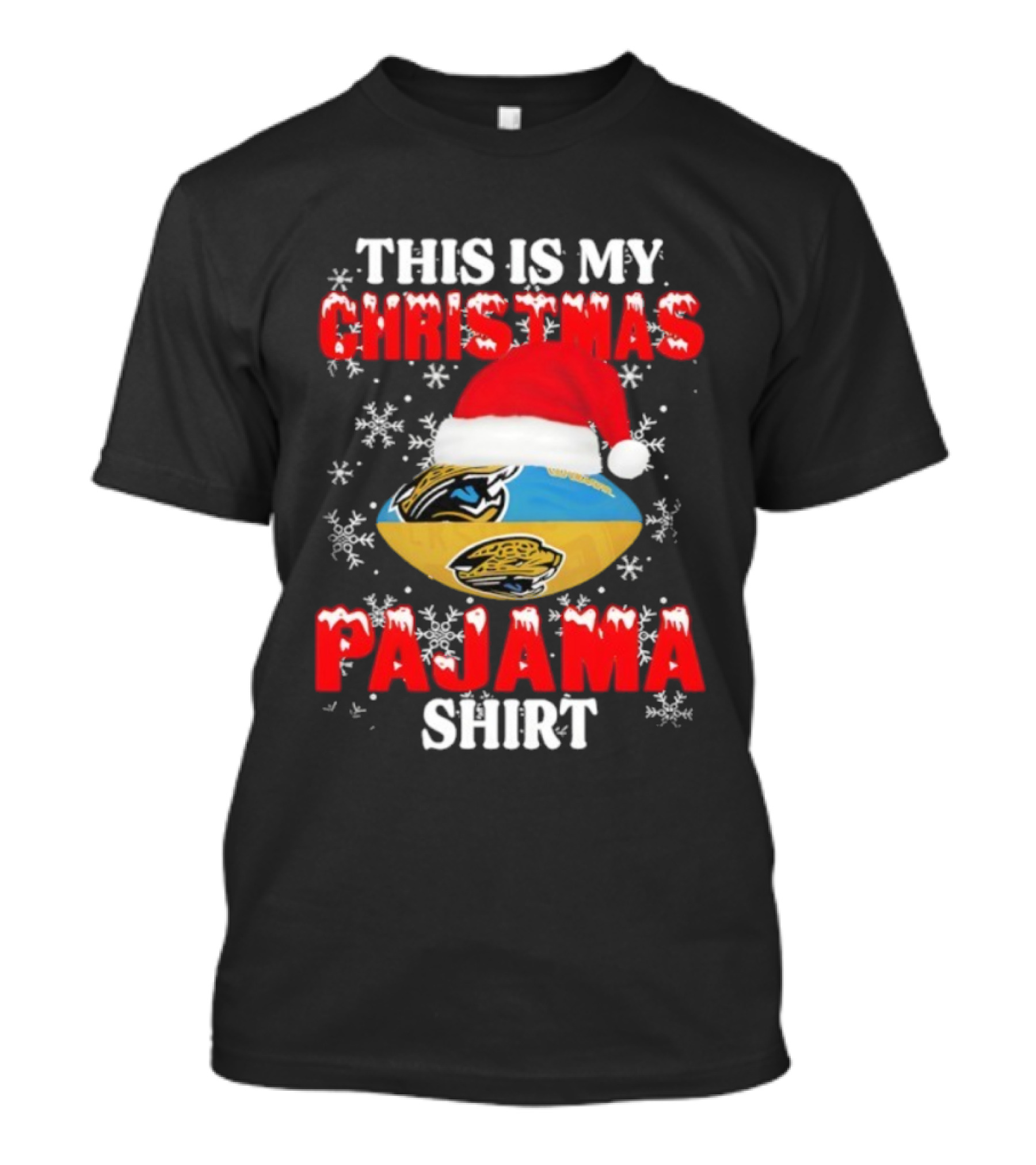 Jacksonville Jaguars This Is My Christmas Pajama Football Holiday T-Shirt
