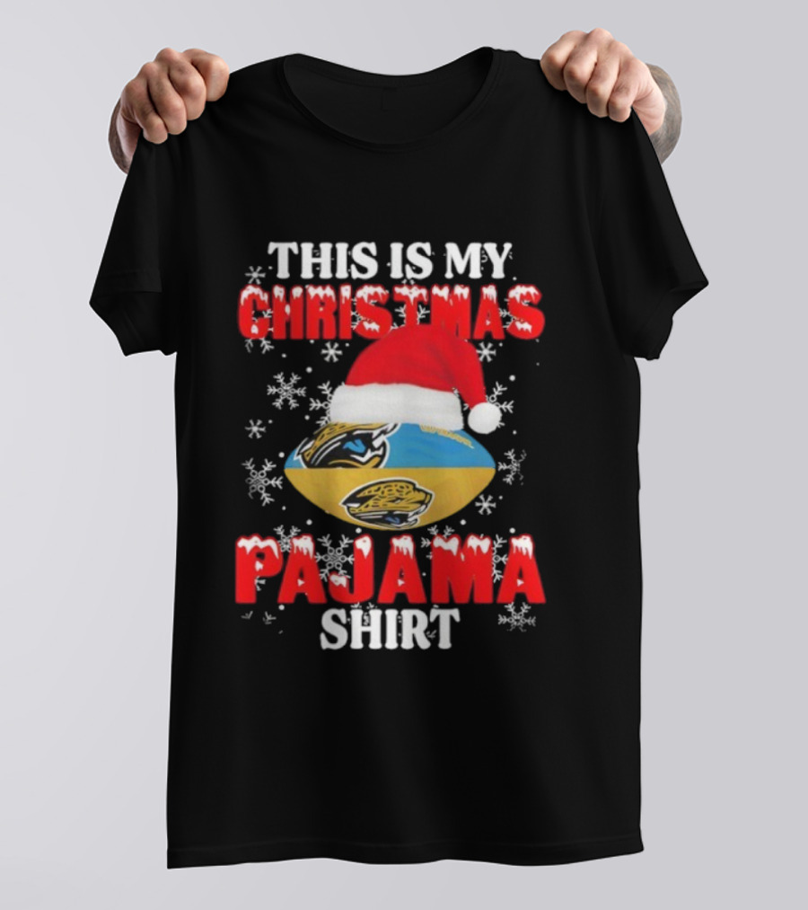 Jacksonville Jaguars This Is My Christmas Pajama Football Holiday T-Shirt