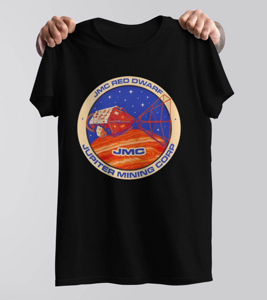 JMC Red Dwarf Jupiter Mining Corp Spacecraft Emblem T-Shirt