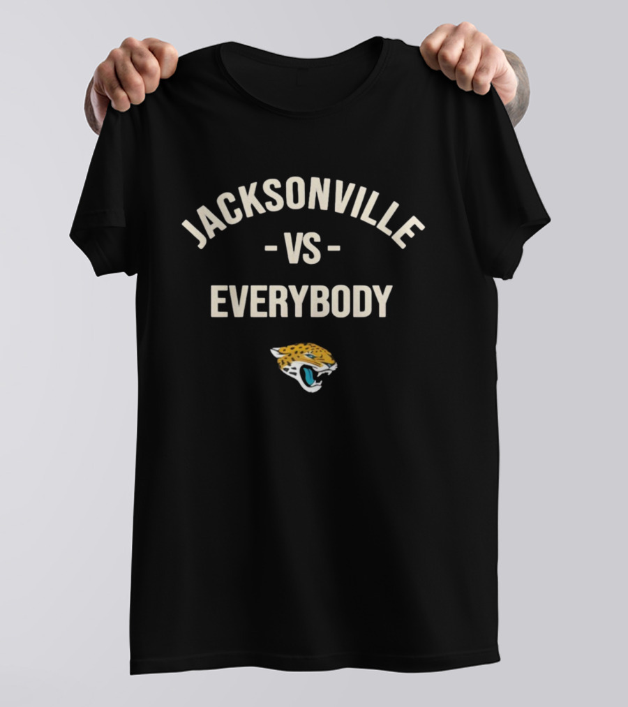 Jacksonville Vs Everybody Jaguars Logo T-Shirt