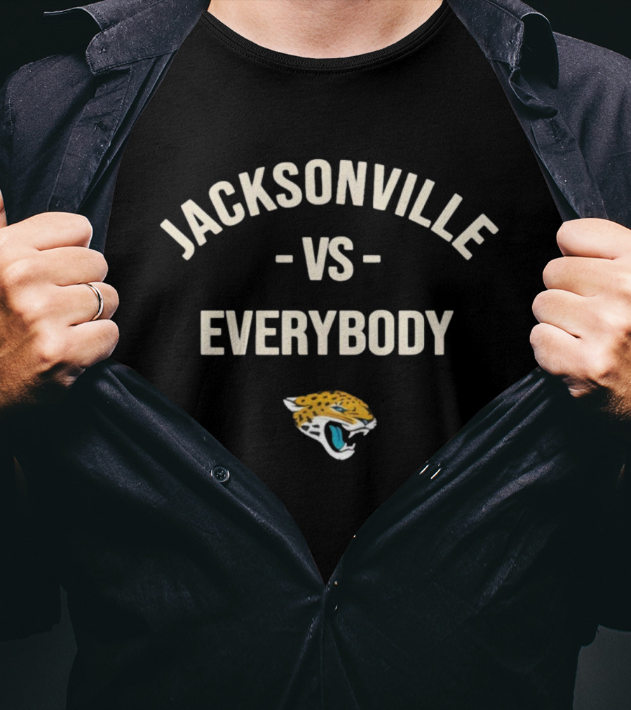 Jacksonville Vs Everybody Jaguars Logo T-Shirt