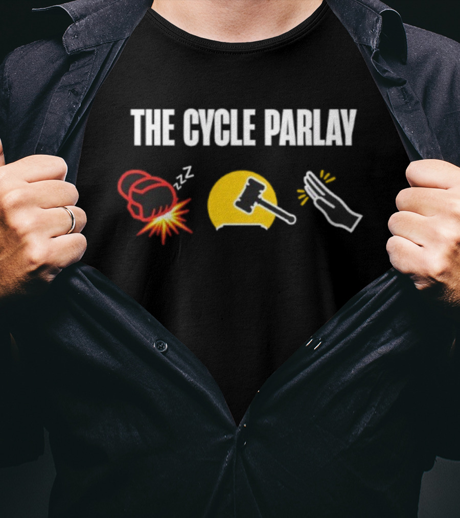 The Cycle Parlay Boxing Gavel Hand Emoji Combos T-Shirt